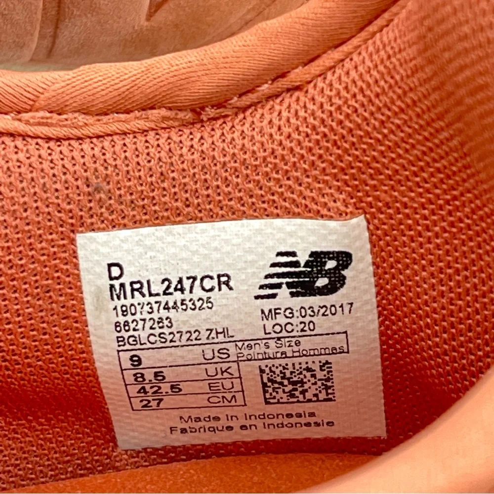 NEW BALANCE | Men’s Lux 247 ‘Dawn til Dusk’ Sneaker in Rose/Sea Salt | Size 9 - Picture 12 of 13